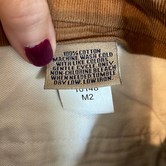 Bills Khakis Corduroy Pants Mens 34 Unhemmed Plain Front Standard Fit Brown Flaw - Picture 16 of 16